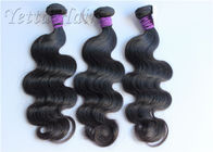 Natural Black Soft Peru Tubuh Wave Virgin Hair Untuk Dream Girl