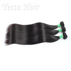 Natural Black Malaysia Human Hair Extensions / Beauty Straight Remy Hair