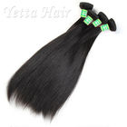 Natural Black Malaysia Human Hair Extensions / Beauty Straight Remy Hair