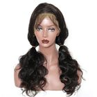 360 Frontal Lace Wig 100% Brasil Virgin Rambut Tubuh Gelombang Pra-Pucked