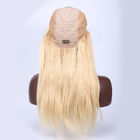8 - 26 Inch Remy Renda Depan Wig Rambut Manusia 613 Pirang Garis Rambut Alami