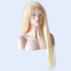 613 Warna Pirang Halus Lurus Penuh Renda Wig Rambut Manusia Untuk Ladys Indah