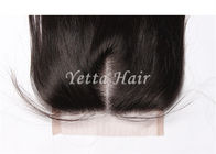 Gratis Parting / Mid Parting Lace Top Penutupan Remy Hair, Body Wave Brasil Virgin Hair