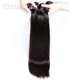 Lustrous Silky Straight Indian Remy Weave Rambut Manusia untuk Black Women