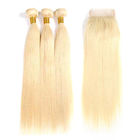 # 613 Pirang 100% Brasil Perawan Rambut Lurus Rambut Manusia Menenun Mudah Dye Dan Restyle