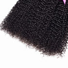 Healthy Remy Indian Hair Extensions / 22 Inch Bundel Rambut Dengan Penutupan Keriting Keriting