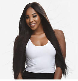 Yetta Silky Straight 8A Rambut Perawan Yang Belum Diolah Dengan Warna Rambut Bayi Alami
